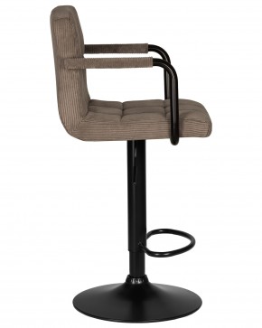 Стул барный DOBRIN KRUGER ARM BLACK, какао вельвет (LAR-E2041-05) в Ижевске - izhevsk.ok-mebel.com | фото 3