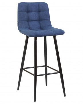 Стул барный DOBRIN NICOLE, черные матовые ножки, синяя ткань (UF860-14B) в Ижевске - izhevsk.ok-mebel.com | фото