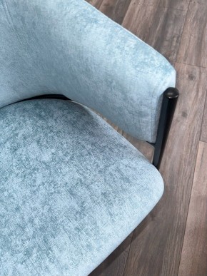 Стул ДИЛЛ, цвет RAIN 7 бриз, велюр / черный каркас М-City в Ижевске - izhevsk.ok-mebel.com | фото 7
