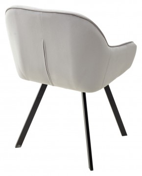 Стул GALE 360 град. поворот. BLUVEL-03 LIGHT GREY, велюр/ черный каркас, М-City в Ижевске - izhevsk.ok-mebel.com | фото 4