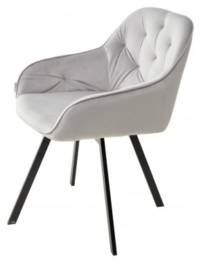 Стул GALE 360 град. поворот. BLUVEL-03 LIGHT GREY, велюр/ черный каркас, М-City в Ижевске - izhevsk.ok-mebel.com | фото 5