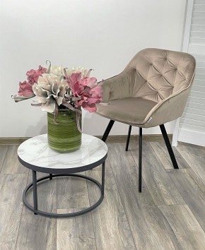 Стул GALE 360 град. поворот. BLUVEL-40 BEIGE, велюр/ черный каркас, М-City в Ижевске - izhevsk.ok-mebel.com | фото 2