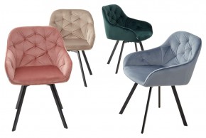 Стул GALE 360 град. поворот. BLUVEL-40 BEIGE, велюр/ черный каркас, М-City в Ижевске - izhevsk.ok-mebel.com | фото 3