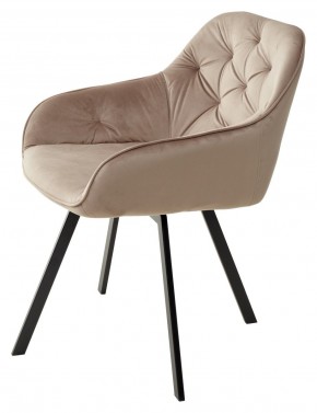 Стул GALE 360 град. поворот. BLUVEL-40 BEIGE, велюр/ черный каркас, М-City в Ижевске - izhevsk.ok-mebel.com | фото 5