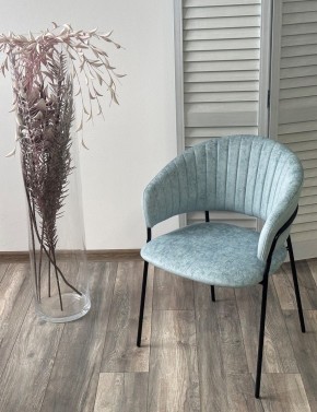 Стул ГЕММА, цвет RAIN 7 breeze, велюр / черный каркас М-City в Ижевске - izhevsk.ok-mebel.com | фото 4