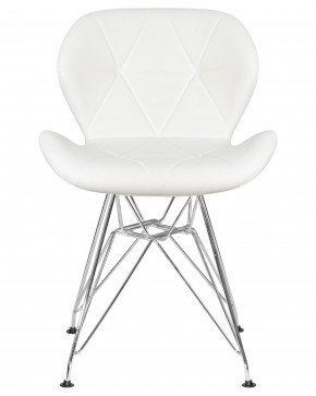 Стул обеденный DOBRIN BUTTERFLY CHROME, ножки хром, цвет белый в Ижевске - izhevsk.ok-mebel.com | фото 6