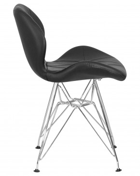Стул обеденный DOBRIN BUTTERFLY CHROME, ножки хром, цвет чёрный в Ижевске - izhevsk.ok-mebel.com | фото 3