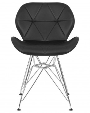 Стул обеденный DOBRIN BUTTERFLY CHROME, ножки хром, цвет чёрный в Ижевске - izhevsk.ok-mebel.com | фото 7