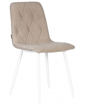Стул обеденный DOBRIN CHILLY ROMBO, Капучино Simple 05, основание белый в Ижевске - izhevsk.ok-mebel.com | фото