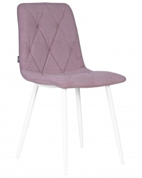 Стул обеденный DOBRIN CHILLY ROMBO, Лавандовый Simple 48, основание белый в Ижевске - izhevsk.ok-mebel.com | фото
