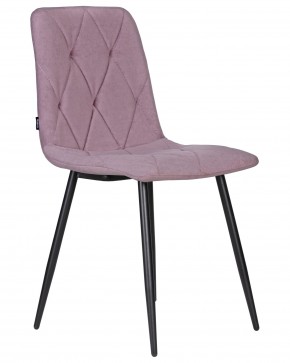 Стул обеденный DOBRIN CHILLY ROMBO, Лавандовый Simple 48, основание черное в Ижевске - izhevsk.ok-mebel.com | фото 2