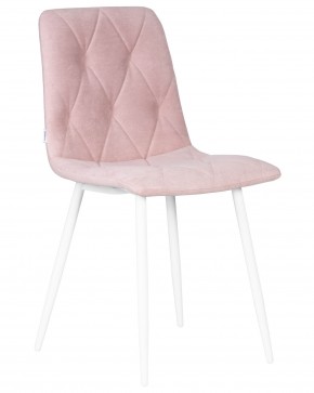 Стул обеденный DOBRIN CHILLY ROMBO, Розовый Simple 03, основание белый в Ижевске - izhevsk.ok-mebel.com | фото