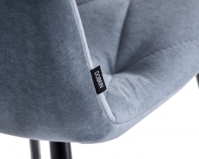 Стул обеденный DOBRIN CHILLY ROMBO, Серо-голубой Simple 26, основание черное в Ижевске - izhevsk.ok-mebel.com | фото 7