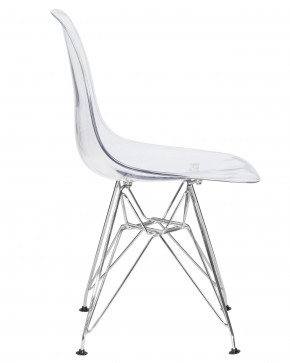 Стул обеденный DOBRIN DSR CASPER, ножки хром, цвет прозрачный в Ижевске - izhevsk.ok-mebel.com | фото 3