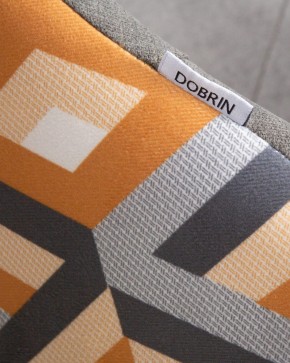 Стул обеденный DOBRIN MARKUS, ЭМАЛЬ ЧЕРНЫЙ МУАР ткань Candy Graphite+Escada Ochre в Ижевске - izhevsk.ok-mebel.com | фото 10