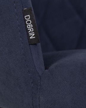 Стул обеденный DOBRIN ROBY, ЭМАЛЬ ЧЕРНЫЙ МУАР велюр Catania Dark Blue в Ижевске - izhevsk.ok-mebel.com | фото 9