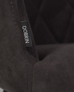 Стул обеденный DOBRIN ROBY, ЭМАЛЬ ЧЕРНЫЙ МУАР велюр Catania Espresso в Ижевске - izhevsk.ok-mebel.com | фото 9