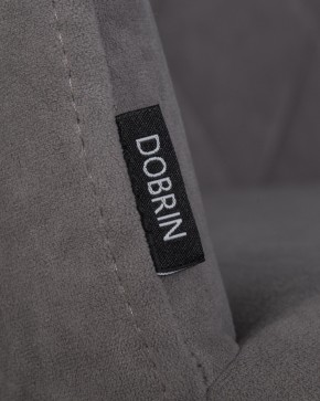 Стул обеденный DOBRIN ROBY, ЭМАЛЬ ЧЕРНЫЙ МУАР велюр Catania Stone в Ижевске - izhevsk.ok-mebel.com | фото 7