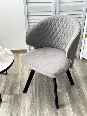 Стул SKAT 360 град. поворот. B22 Серый, велюр / черный каркас, М-City в Ижевске - izhevsk.ok-mebel.com | фото 3