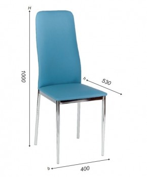 Стул Вест А1.15-03 (Стандарт) хром/кожзам (4 шт.) в Ижевске - izhevsk.ok-mebel.com | фото 3
