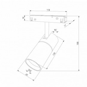 Светильник на штанге Elektrostandard Slim Magnetic a069471 в Ижевске - izhevsk.ok-mebel.com | фото 4