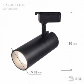Светильник на штанге Эра  TR5-30 COB BK в Ижевске - izhevsk.ok-mebel.com | фото 5