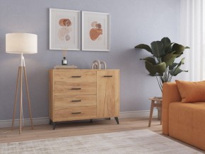СВЕТЛАНА LOFT Комод-тумба  (дуб золотой) в Ижевске - izhevsk.ok-mebel.com | фото 3