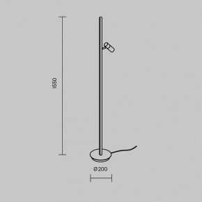 Торшер Maytoni Thin MOD395FL-L28B3K в Ижевске - izhevsk.ok-mebel.com | фото 5