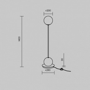 Торшер Maytoni Twins MOD427FL-L20B3K в Ижевске - izhevsk.ok-mebel.com | фото 4