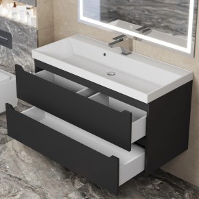 Тумба под раковину Uperwood Tanos 100 см, подвесная, черная матовая в Ижевске - izhevsk.ok-mebel.com | фото 10