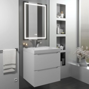 Тумба с раковиной Uperwood Tanos 50 см, подвесная, белая матовая в Ижевске - izhevsk.ok-mebel.com | фото