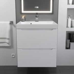 Тумба с раковиной Uperwood Tanos 50 см, подвесная, белая матовая в Ижевске - izhevsk.ok-mebel.com | фото 10