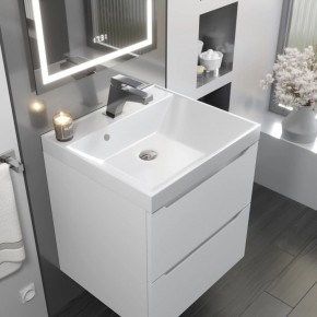 Тумба с раковиной Uperwood Tanos 50 см, подвесная, белая матовая в Ижевске - izhevsk.ok-mebel.com | фото 9