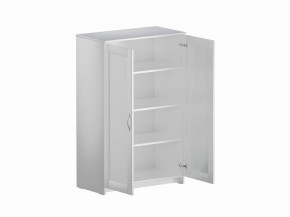 Тумба СИРИУС двухдверная высокая, цвет белый в Ижевске - izhevsk.ok-mebel.com | фото 3