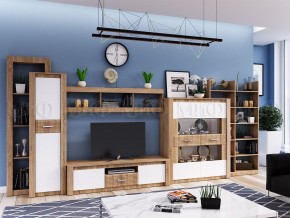 ТЕРРА Тумба Тв (Белый глянец/дуб сонома) в Ижевске - izhevsk.ok-mebel.com | фото 2