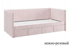 ТВИКС Кровать (софа) с ящиками 900 (нежно-розовый) в Ижевске - izhevsk.ok-mebel.com | фото