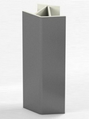 Угловое соединение для цоколя 135 гр. h100 мм (Алюминий, Белый, Черный, Сонома) в Ижевске - izhevsk.ok-mebel.com | фото