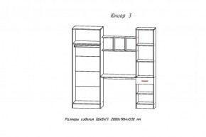 ЮНИОР-3 Уголок школьник (ЦРК.ЮНР.03) в Ижевске - izhevsk.ok-mebel.com | фото 2