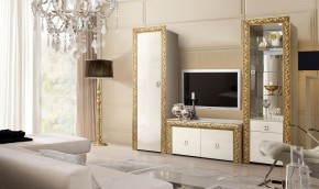 Витрина 1-ств. для посуды  Тиффани Premium слоновая кость/золото (ТФВ3-1С(П) в Ижевске - izhevsk.ok-mebel.com | фото 2