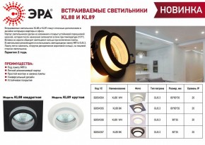 Встраиваемый светильник Эра KL89 WH Б0054356 в Ижевске - izhevsk.ok-mebel.com | фото 3