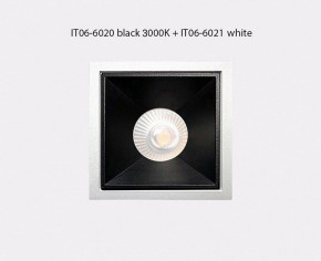 Встраиваемый светильник Italline IT06-6020 IT06-6020 black 3000K + IT06-6021 black в Ижевске - izhevsk.ok-mebel.com | фото 3