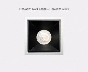Встраиваемый светильник Italline IT06-6020 IT06-6020 black 4000K + IT06-6021 black в Ижевске - izhevsk.ok-mebel.com | фото 3