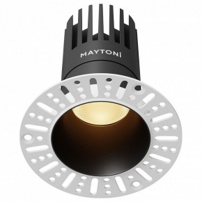 Встраиваемый светильник Maytoni Dip DL122-15W-2.7K-TRS-B в Ижевске - izhevsk.ok-mebel.com | фото