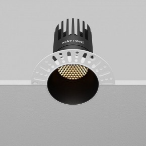 Встраиваемый светильник Maytoni Dip DL122-15W-2.7K-TRS-B в Ижевске - izhevsk.ok-mebel.com | фото 7