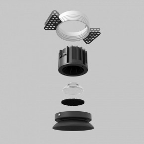 Встраиваемый светильник Maytoni Round DL058-12W2.7K-TRS-B в Ижевске - izhevsk.ok-mebel.com | фото 5