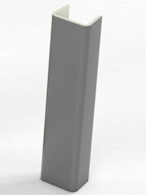 Торцевая заглушка  для цоколя h100 мм (Алюминий, Белый, Черный, Сонома) в Ижевске - izhevsk.ok-mebel.com | фото