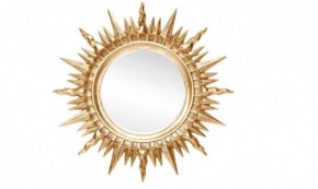 Зеркало круглое золото (1810(1) в Ижевске - izhevsk.ok-mebel.com | фото 1