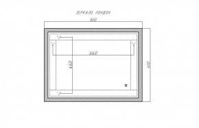 Зеркало Лондон 800х600 с подсветкой Домино (GL7019Z) в Ижевске - izhevsk.ok-mebel.com | фото 8